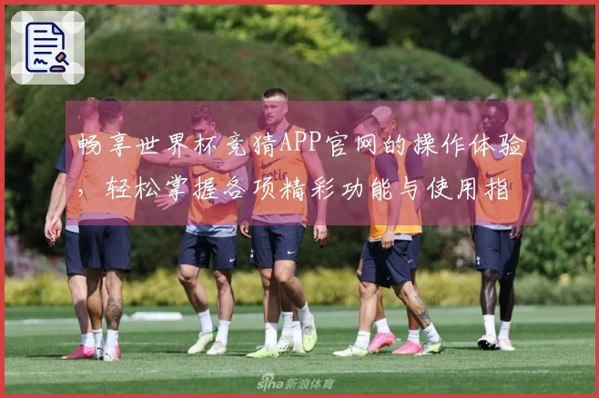 畅享世界杯竞猜APP官网的操作体验,轻松掌握各项精彩功能与使用指南